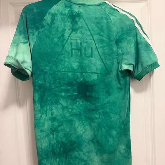 Adidas human Tie-Dye Green Short Sleeve Tee - Picture 2 of 3